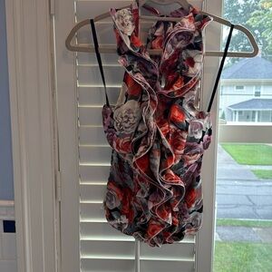 Floral halter top